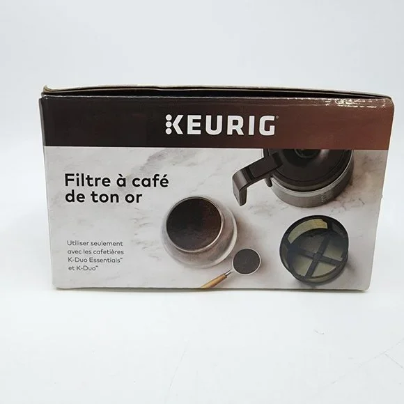 Keurig Gold Tone Mesh Coffee Filter Basket for K-Duo Essentials & K-Duo Brewers - Picture 2 of 9